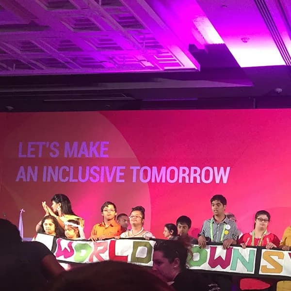 Performers on stage at the congress